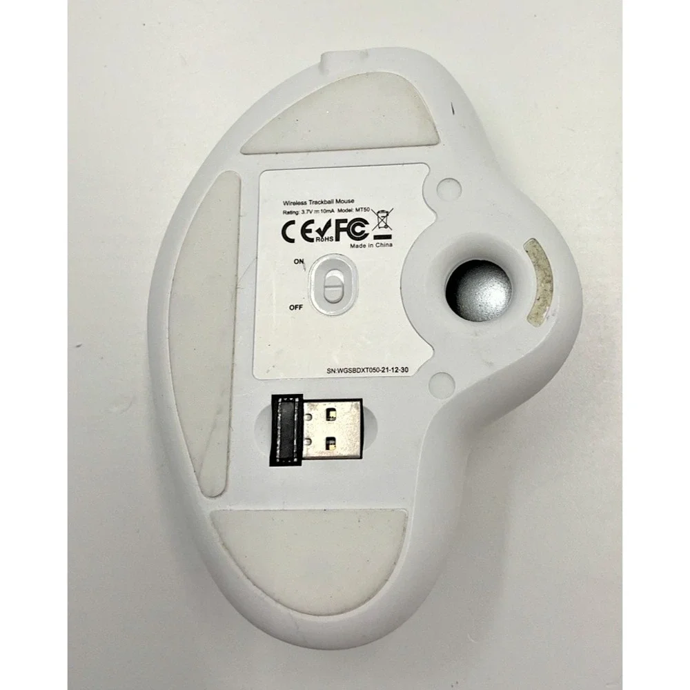 MT50 Wireless Trackball Mouse Ergonomic Silver Multi-Device‎